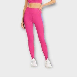 Year of Ours Malibu Ribbed Legging in Hot Pink/Grape Women’s Size M